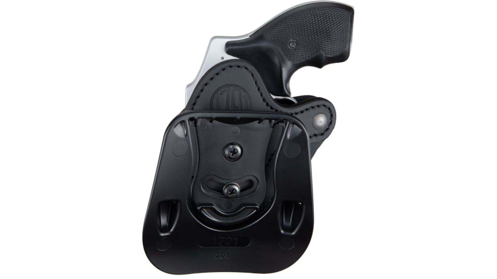 1791 Gunleather Paddle RVH1 J-Frame Revolver Holster, Size 1, Right Hand, Stealth Black, PDH-R1-SBL-R