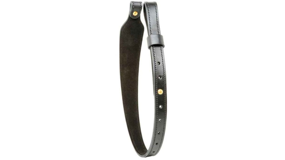 1791 Gunleather Premium Rifle Sling w/ Suede Slip-Resistent Backing, Stealth Black, Unique Size, SLG-1P-SBL-A