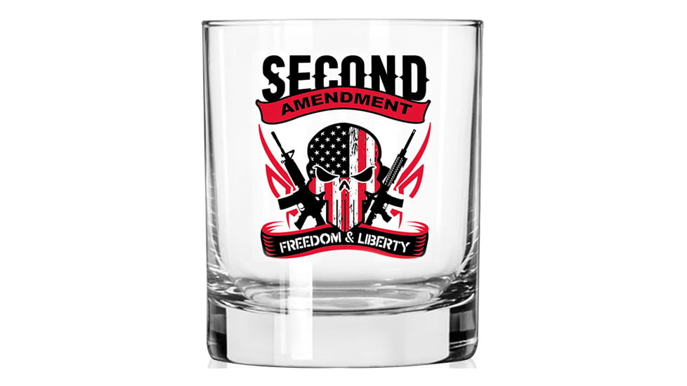 2 Monkey Trading Freedom &amp; Liberty Americana Pint Glass, 16oz, 2M1015101S