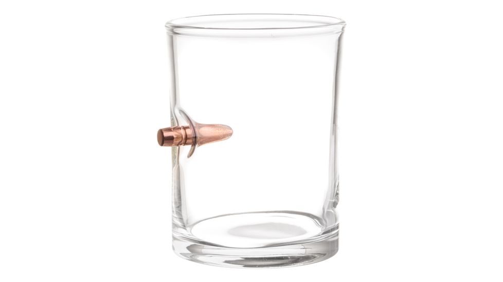 2 Monkey Trading 2 Monkey Whiskey Glass With .308 Bullet Blown In