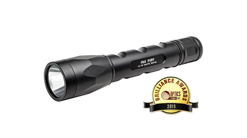 2015 Brilliance Awards Surefire Fury 3x 123A Tactical Switch 15-1000 LU Dual Output XM LED Reflector Black P