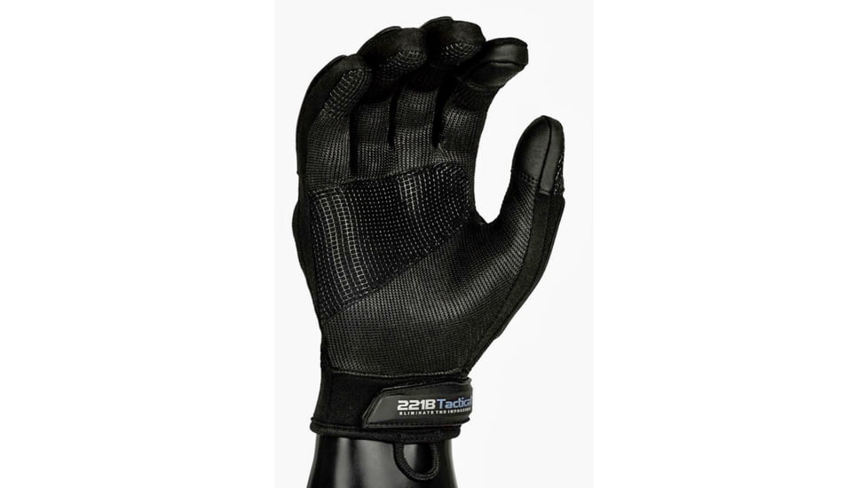 221B Tactical Commander Gloves, Hard Knuckle Protection, Full Dexterity, Level 5 Cut Resistant, Black, 3XL, CMDG-3XL-BLK