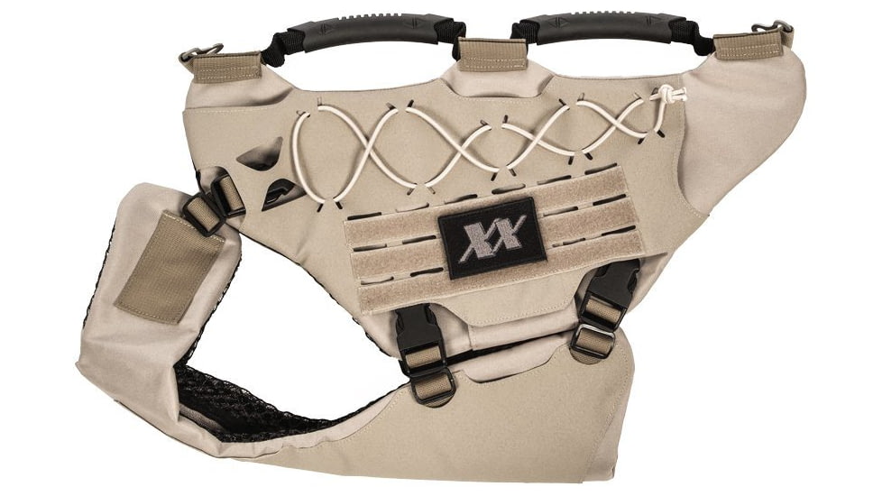 221B Tactical Titan Vest - K-9 Harness w/ Level IIIA K-9 Body Armor, Desert Tan, TTNV-WA-DTT