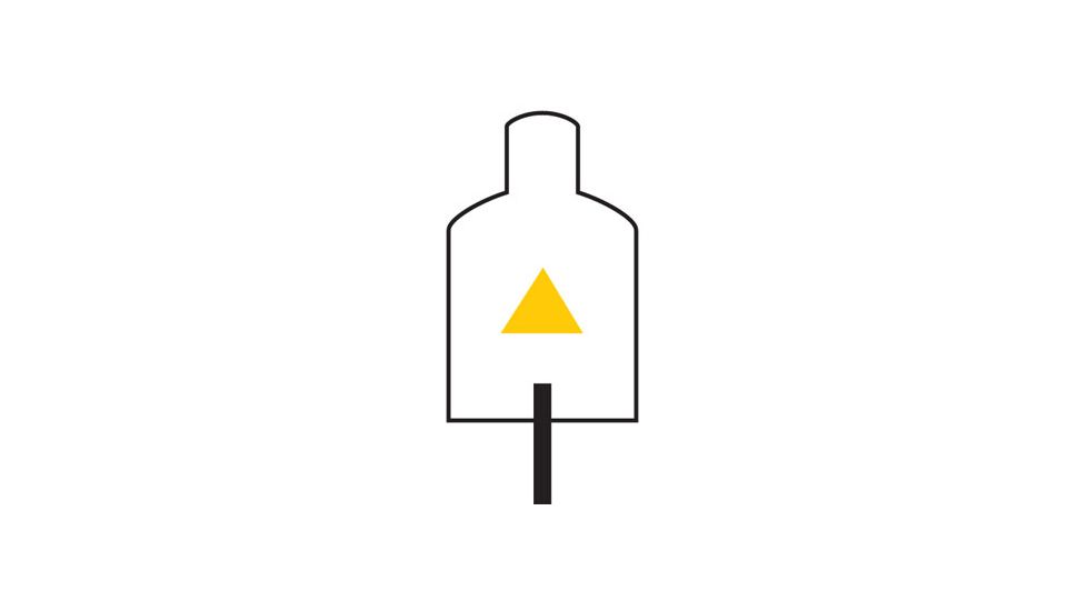 Trijicon TA45 .223 Amber Triangle Reticle