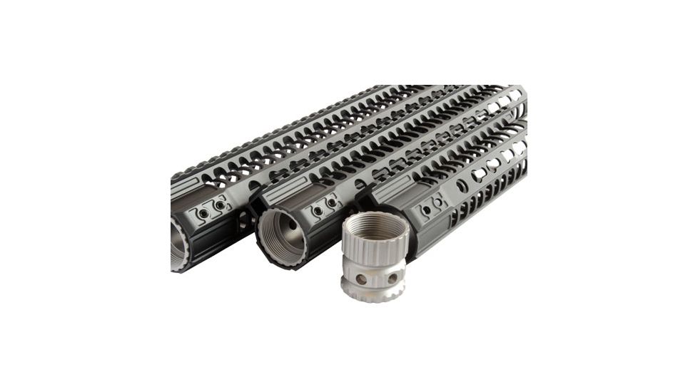 2a Armament 2a Bl-rail Key-mod 7'' Black Titanium Barrel Nut Ar-15