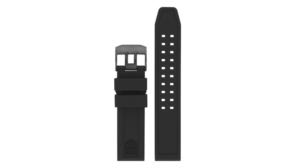 Luminox Black Rubber Strap - 23mm 2270C23B, black-rubber-strap-23mm