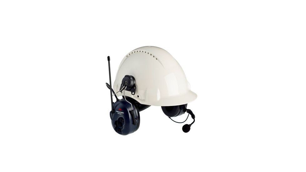 3M PELTOR Lite Com BRS 2-Way Radio Headset MT53H7P3E4600-NA, Hard Hat Attached, 1 EA/Case