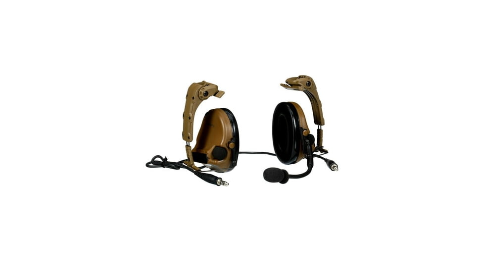 3M V Headset, IHPS Attachment w/ Dual Lead, Coyote Brown, MT20H682HPS-19 CY