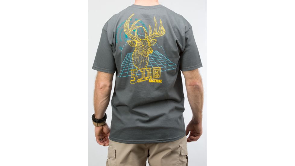 5.11 Tactical Digital Buck T-shirt, Charcoal - 41006CW018L