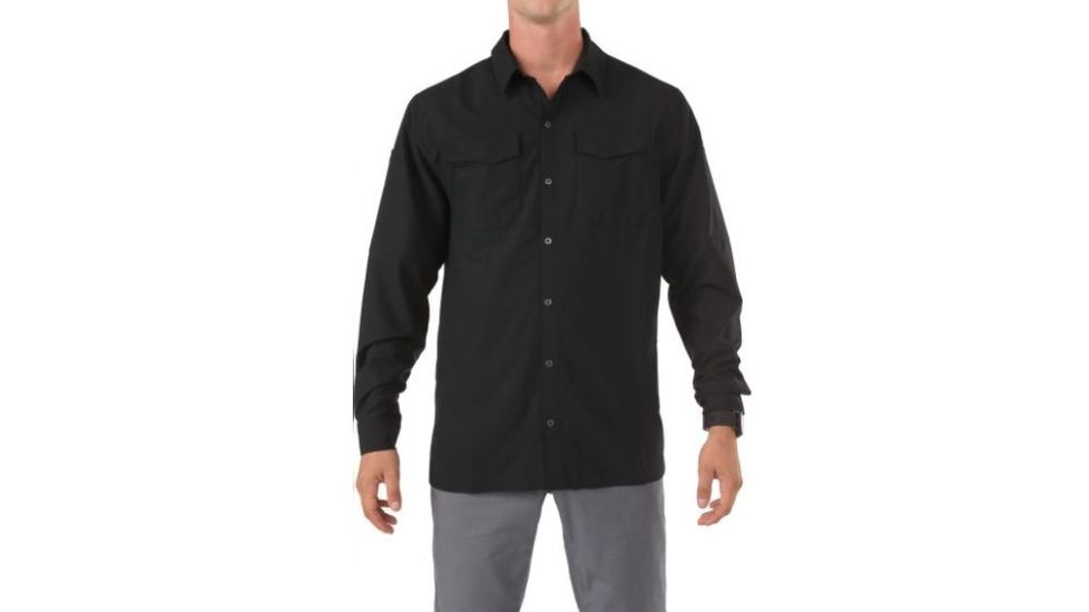 5.11 Tactical Freedom Flex Woven Long Sleeve, Black - 72417019XXL