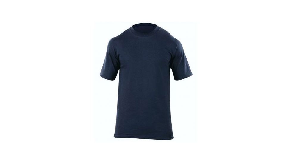 5.11 Tactical Station Wear Short Sleeve T-Shirt - Men's, Fire Navy, M, 40050-720-M