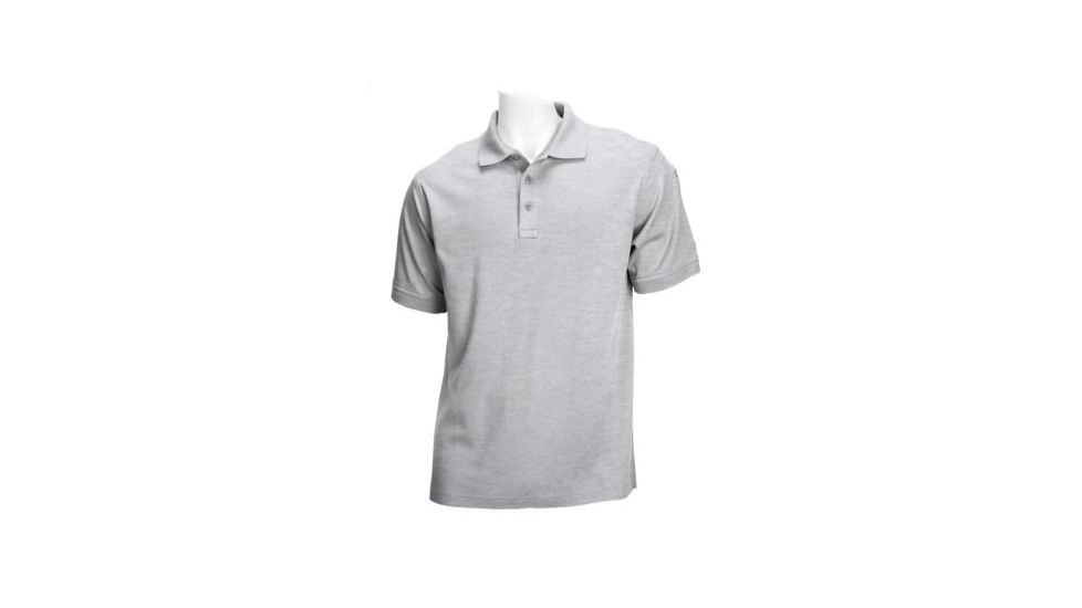 5.11 Tactical Tactical Short Sleeve Polo - Men's, Heather Grey, XL, 71182-016-XL