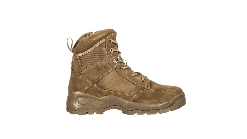 5.11 Tactical A.T.A.C. 2.0 6in Side Zip Desert Boot - Mens, Wide, Dark Coyote, 8 12395-106-8-W