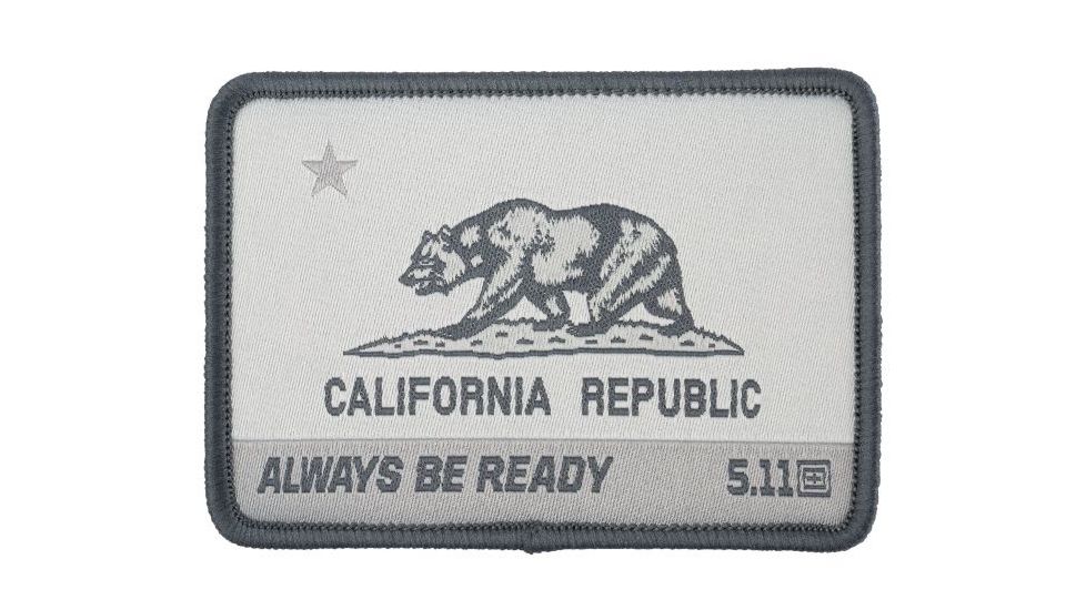 5.11 Tactical California State Bear Patch - Unisex, Double Tap, 1 SZ, 81071-026-1 SZ