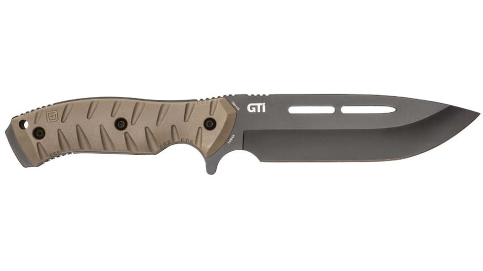 5.11 Tactical CFK7 Peacemaker Fixed Blade Knife, 7in, Drop Point, SCM 435 Blade, Kangaroo, 1 SZ, 51173-134-1 SZ