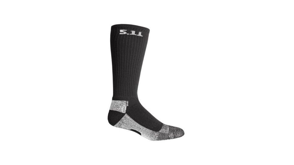 5.11 Tactical Cold Weather Crew Sock - Black, Size  L/XL 10012-019-L/XL