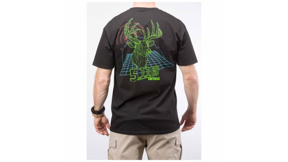 5.11 Tactical Digital Buck T-shirt, Black - 41006CW019XL