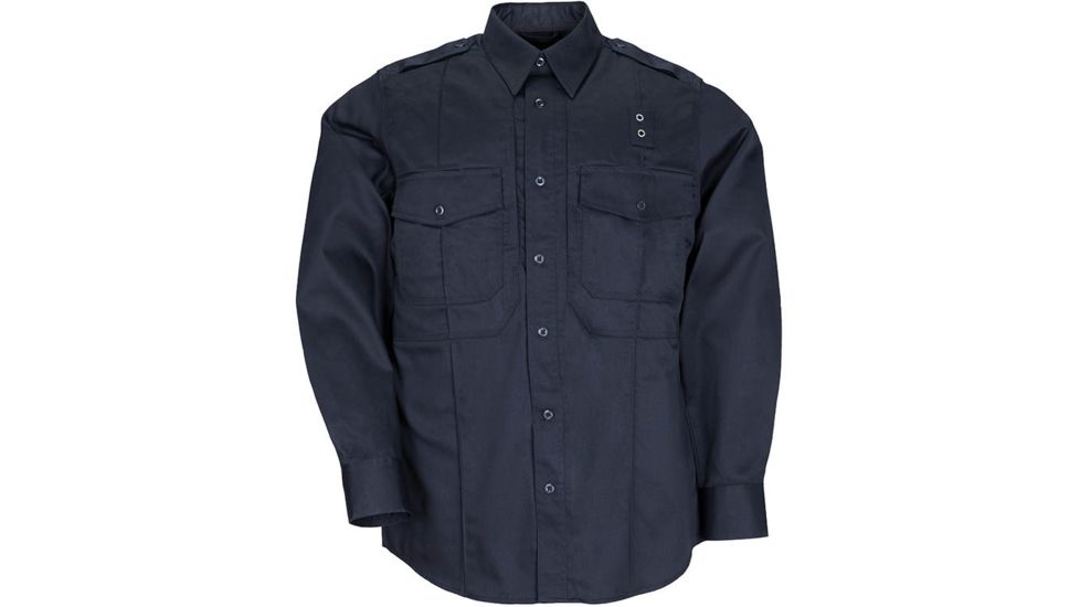 5.11 Tactical PDU Long Sleeve Twill Class B Shirt - Men's, Midnight Navy, 2XLR, 72345-750-2XL-R