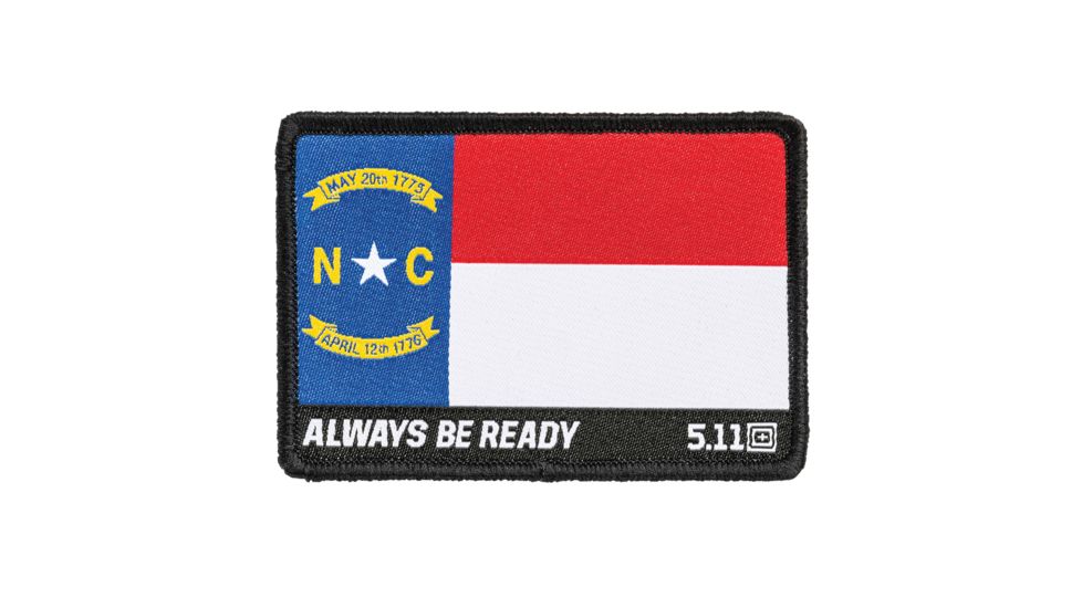 5.11 Tactical North Carolina State Flag Patch - Unisex, Multi, 1 SZ, 81236-999-1 SZ