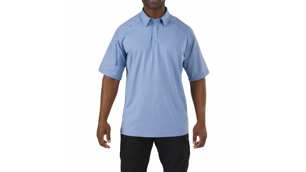 5.11 Tactical Professional Short Sleeve Polo - Men's, 5XL, Tall, Fire Med Blue, 41060T-696-5XL