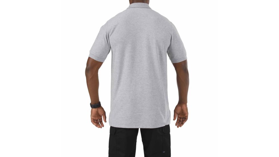 5.11 Tactical UTILITY S/S POLO - Men's, Heather Grey, L, 41180-016-L