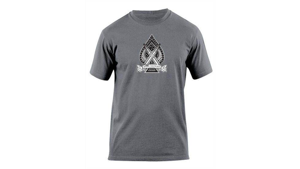 5.11 Tactical Spade Logo T Shirt - Charcoal - L 41006AX-018-L