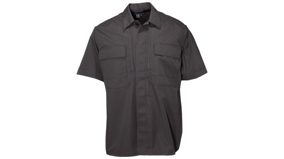 5.11 Tactical Taclite TDU Short Sleeve Shirt - Men's, Black, 2XL, 71339-019-2XL