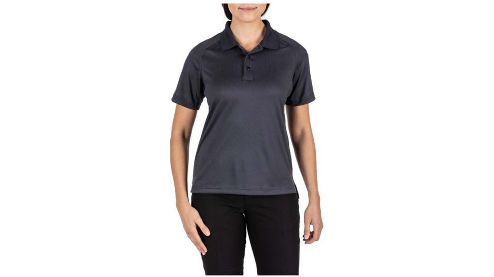 5.11 Tactical Performance Short Sleeve Polo Shirt - Women's, Charcoal, L, 61165-018-L
