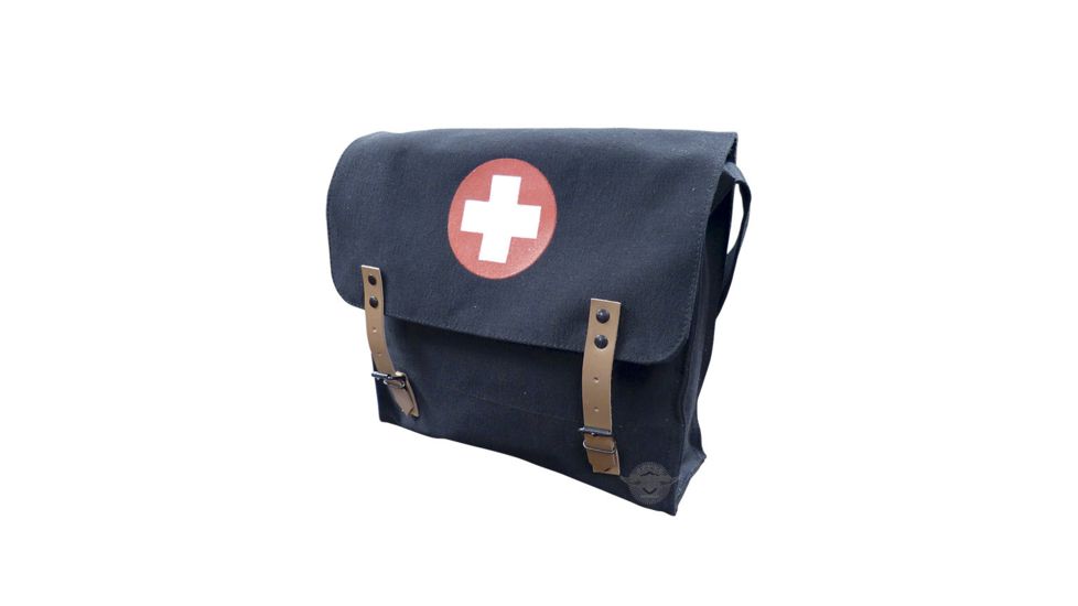 5IVE STAR GEAR German Style Medical Shoulder Bag, Black, 6263000