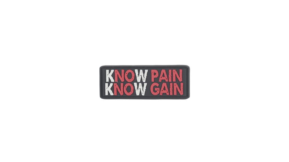 5IVE STAR GEAR Know Pain Morale Patch, 2.5in x 2in, 6692000