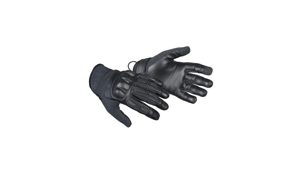 5IVE STAR GEAR Tactical FR Hard Knuckle Operator Gloves, Black, Medium, Regular, 3841004