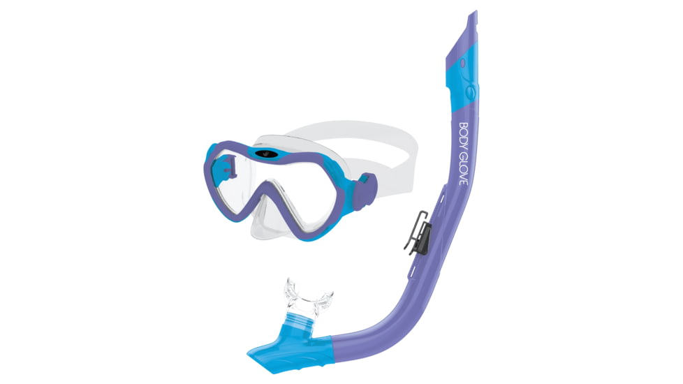 Body Glove Grape Mask/Snorkel Combo - Purple/Aqua 3E92C2DE, S, Purple/Aqua, 22879CMB-PA-Purple-Aqua-S