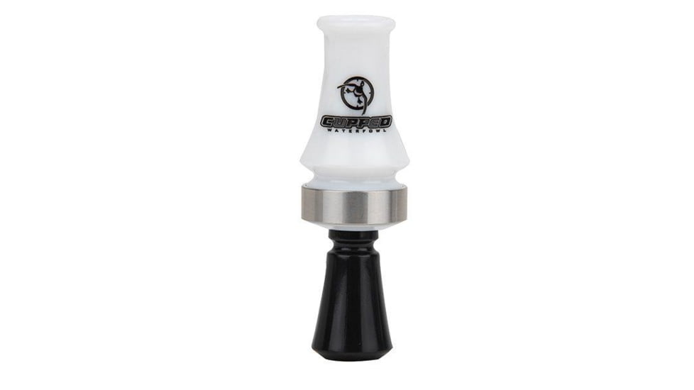 Cupped Waterfowl Outdoors Cupped Comeback Quack Double Reed Duck Mouth Call, White, RHCU6899