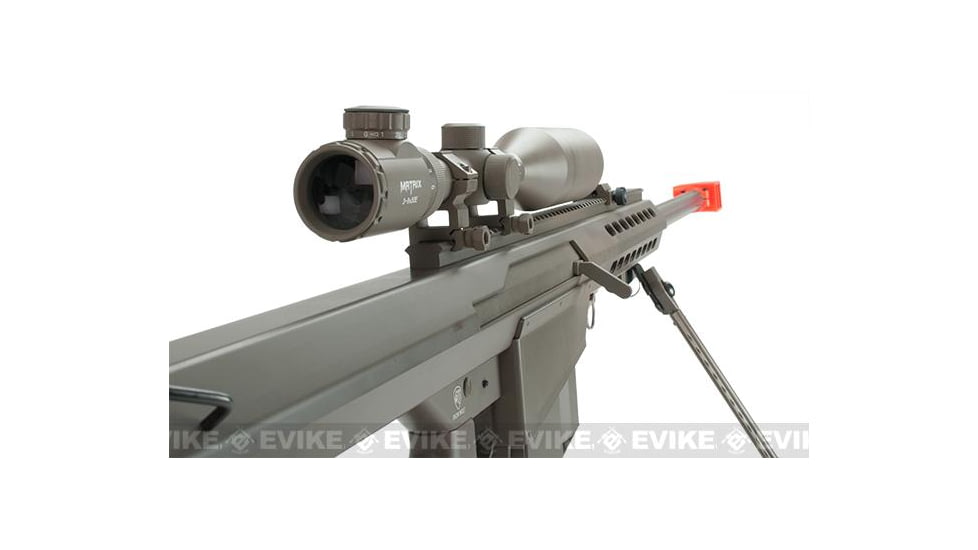 6mmProShop Barrett Licensed M82A1 Long Range Airsoft AEG Sniper Rifle, Full Size, Desert, SW-02-TanM82A1