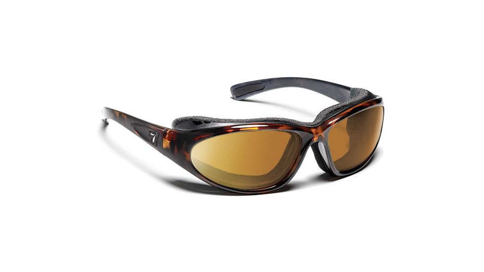 7 Eye Bora- SharpView Clear Sunglasses, Dark Tortoise, L-XL 140640