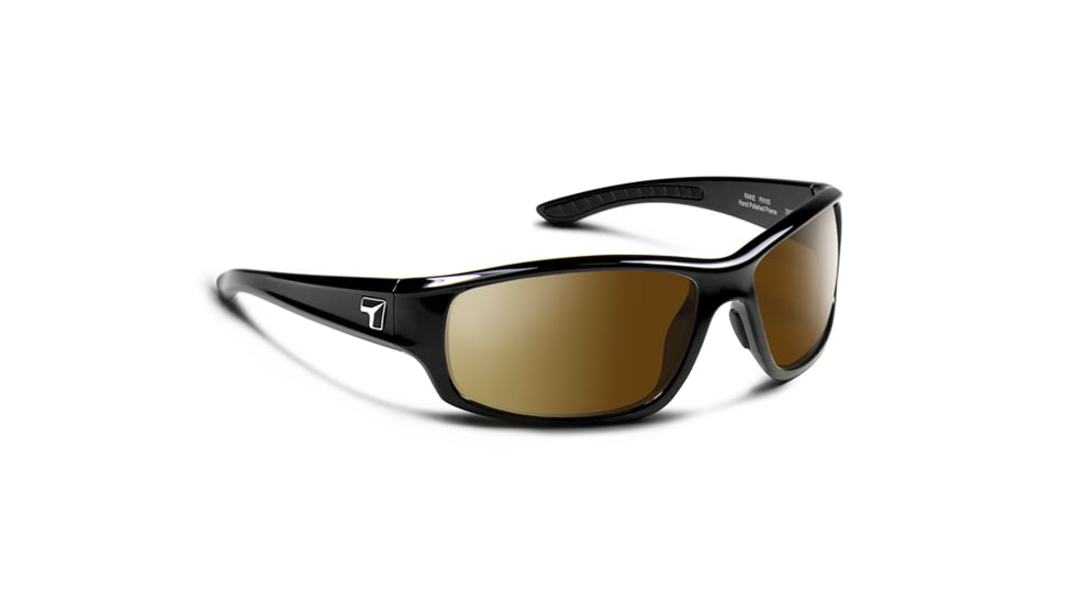 7 Eye Signature Series Rake Sunglasses,Photochromic Day Night Contrast Lens,Glossy Black Frame,M-XL 910528