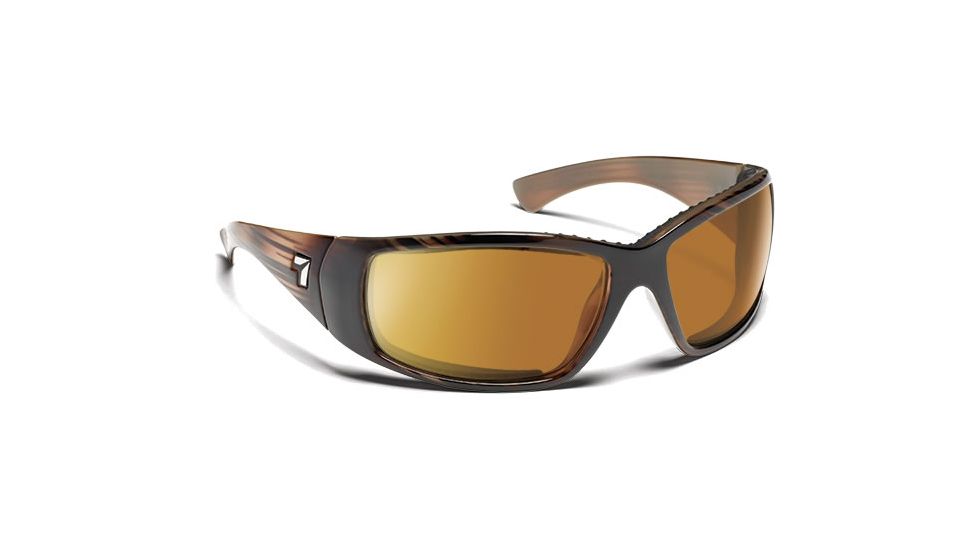 7eye 574342 Mens Taku Single Vision Sunglasses Airdam Horn Frames