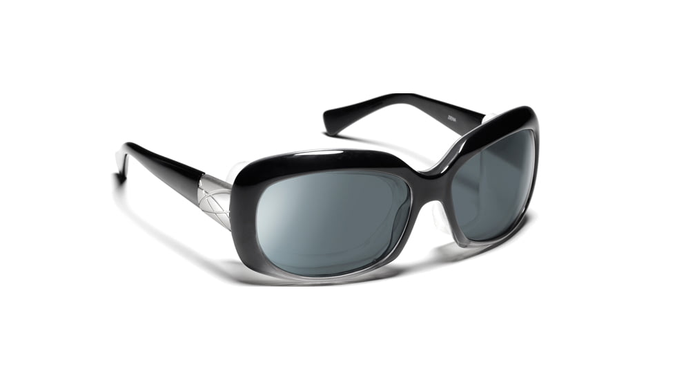 7 Eye Oasis- Glossy Black Sunglasses, S-L 010517