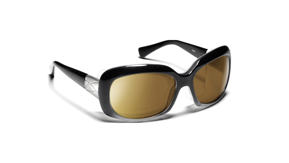 7 Eye Oasis- Glossy Black Sunglasses, S-L 010527