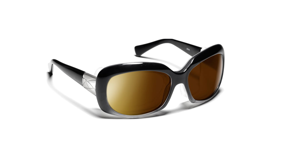 7 Eye Oasis- Glossy Black Sunglasses, S-L 010554