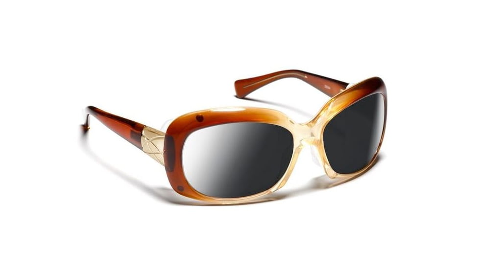 7 Eye Women's Oasis Sunglasses, DARKshift Extra Dark Photochromic Lens, Brown Fade Frame, L-XL 016516