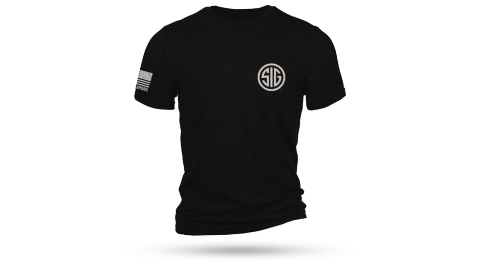 Nine Line Sig Sauer Logo Short Sleeve Shirt Black 2XL B807AD92, NVSIGTSBLACK2XL