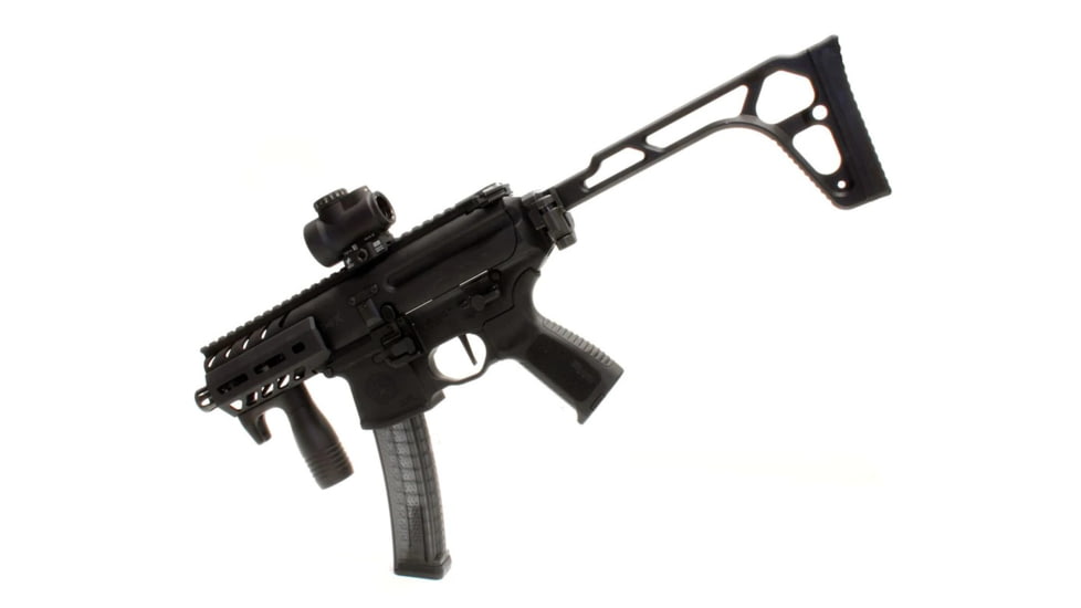 A3 Industries M-LOK Modular Vertical Foregrip w/ Integrated Handstop - 2.75in HK Grooved Grip, Black, VFG-169