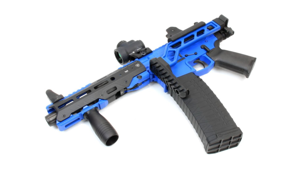 A3 Industries Compact Modular Vertical Foregrips, Compact Single-Slot M-Lok Mounting Base With 2.75In HK Grip, Aluminum, Black, VFG-154