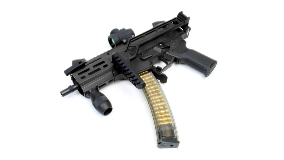 A3 Industries Compact Modular Vertical Foregrips, Compact Single-Slot M-Lok Mounting Base With 2.75In HK Grip, Aluminum, Black, VFG-154