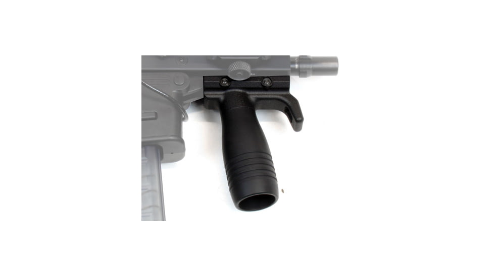 USED A3 Industries Modular Vertical Foregrip For B&amp;T APC-K, 100 Degree, w/ Hand-Stop And 2.75In HK Grooved Aluminum Grip, Polymer Base, Black, VFG-141, EDEMO2