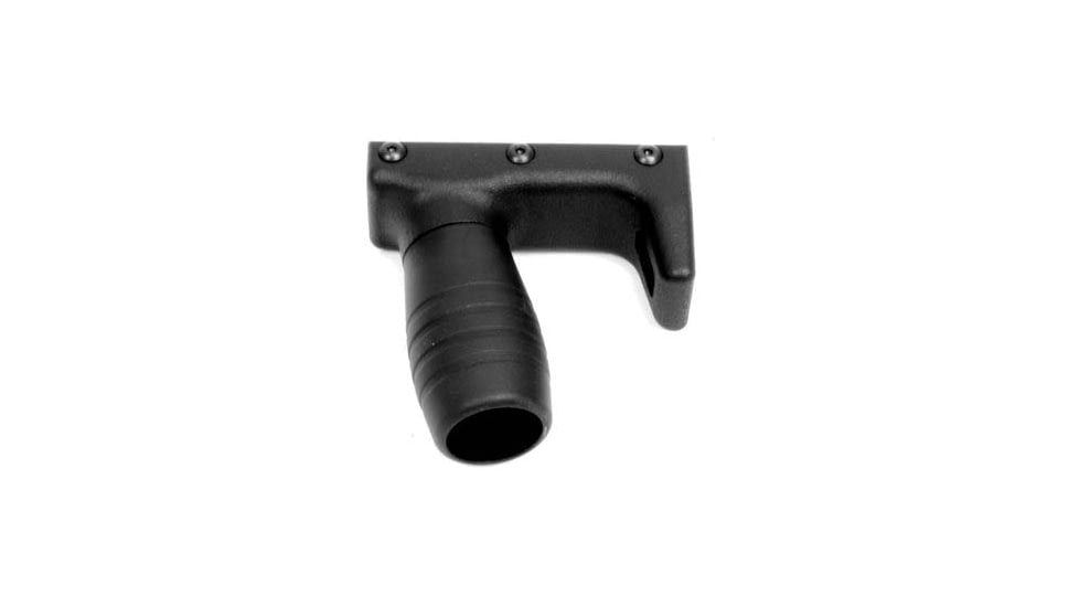 A3 Industries Modular Vertical Foregrips, 100 Degree, Picatinny, w/ Handstop, 2.00In Grooved Aluminum Grip, Polymer Base, Black, VFG-135