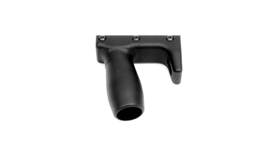 A3 Industries Modular Vertical Foregrips, 100 Degree, Picatinny, w/ Handstop, 2.00In Smooth Aluminum Grip, Polymer Base, Black, VFG-134
