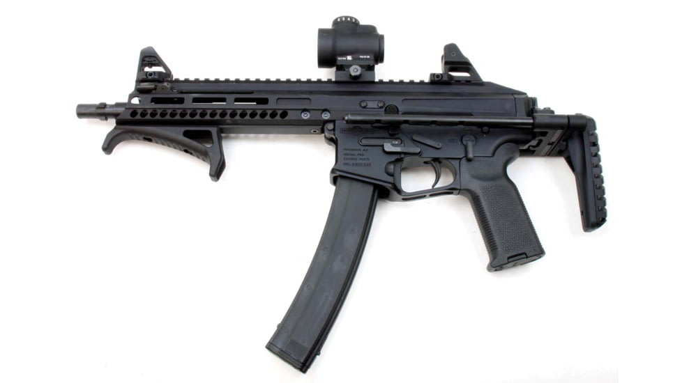 A3 Industries Universal Picatinny Mount - Modular Telescoping Stock w/Rubber Buttpad, Black, 7.00in, MTS-PIC-7.00-BP2