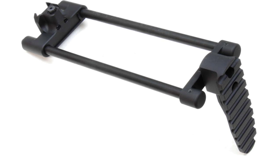 A3 Industries Universal Picatinny Mount - Modular Telescoping Stock w/Rubber Buttpad, Black, 7.00in, MTS-PIC-7.00-BP2